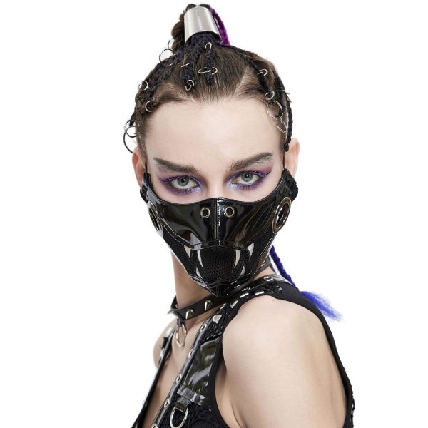 destockage DEVIL FASHION Masque ‘Beast Jaw’ Noir Et Blanc 8