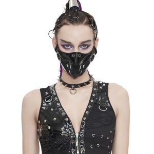 destockage DEVIL FASHION Masque ‘Beast Jaw’ Noir Et Blanc 29