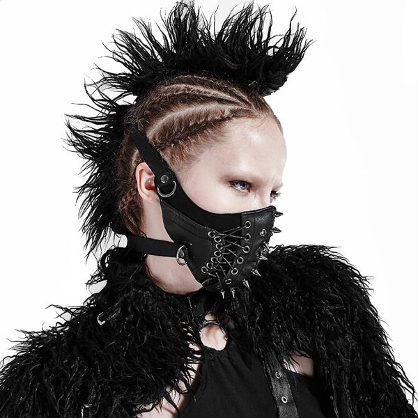 soldes ligne PUNK RAVE Masque ‘Dragon’ Noir 6