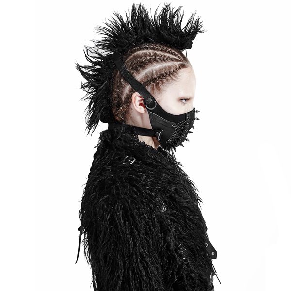soldes ligne PUNK RAVE Masque ‘Dragon’ Noir 7