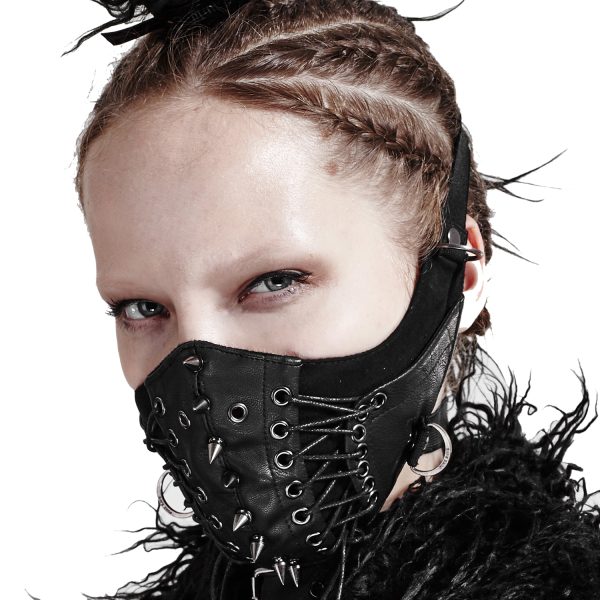soldes ligne PUNK RAVE Masque ‘Dragon’ Noir 1