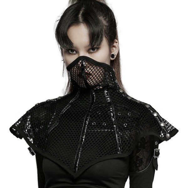 magasin en ligne france PUNK RAVE Masque ‘Goth Stylish’ Noir 1