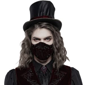 prix pas cher PUNK RAVE Masque ‘Hamlet’ En Velours Bordeaux 18