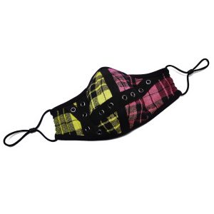 PUNK RAVE Masque ‘Punk Plaid’ à Carreaux site pas cher 12