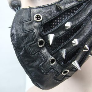 prix pas cher DEVIL FASHION Masque ‘Silver Pinned’ Noir 36