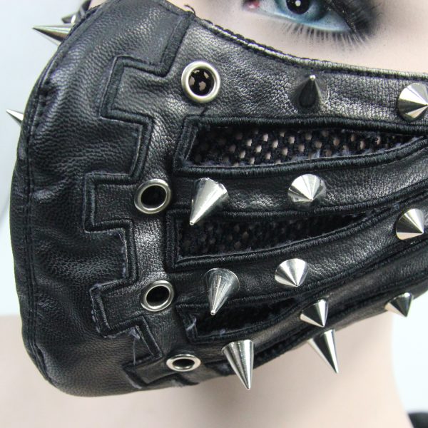 prix pas cher DEVIL FASHION Masque ‘Silver Pinned’ Noir 13