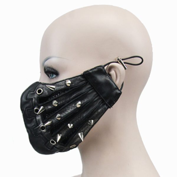 prix pas cher DEVIL FASHION Masque ‘Silver Pinned’ Noir 11