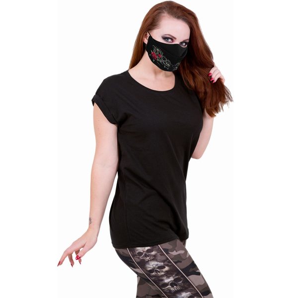 france en ligne Spiral Direct Masque ‘Tribal Rose’ Noir 6