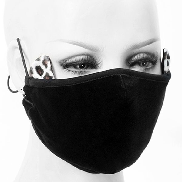 à prix réduits DEVIL FASHION Masque ‘Velvet Leo’ Noir 3