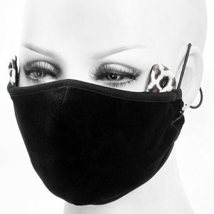 à prix réduits DEVIL FASHION Masque ‘Velvet Leo’ Noir 13