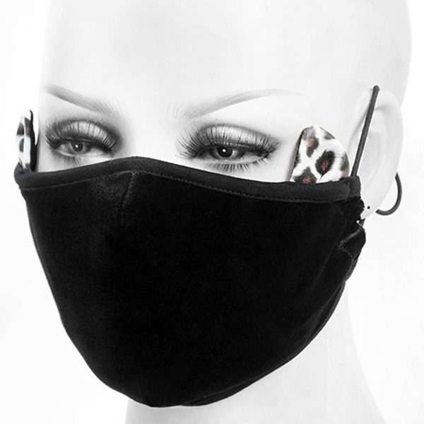 à prix réduits DEVIL FASHION Masque ‘Velvet Leo’ Noir 4