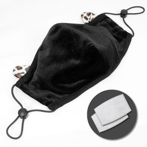 à prix réduits DEVIL FASHION Masque ‘Velvet Leo’ Noir 17