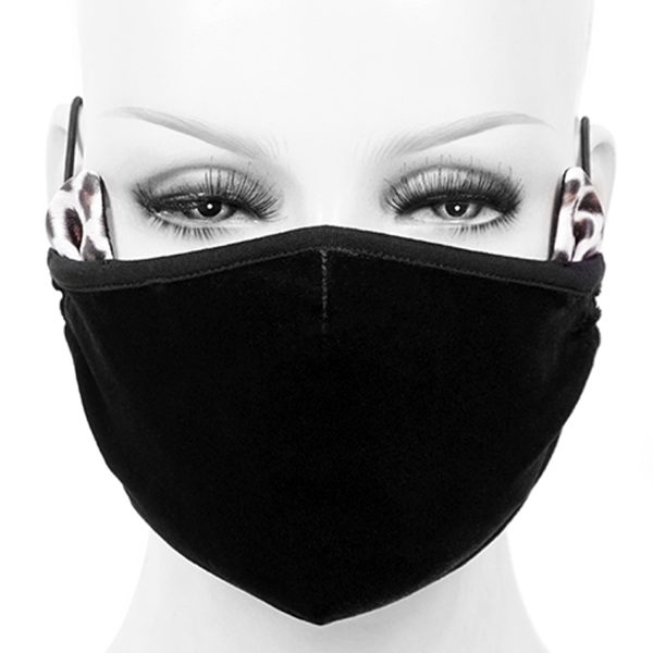 à prix réduits DEVIL FASHION Masque ‘Velvet Leo’ Noir 1