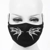 DEVIL FASHION Masque ‘White Butterfly’ Noir marque pas cher 25