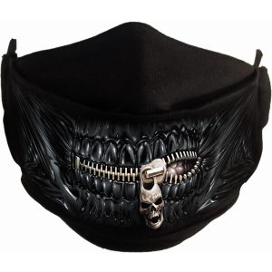 boutique en france Spiral Direct Masque ‘Zipped Mouth’ Noir 10