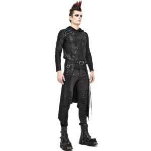 garantie de qualité DEVIL FASHION Mi-Jupe Kilt Pour Hommes ‘Catacomb’ Noire 21