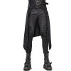 garantie de qualité DEVIL FASHION Mi-Jupe Kilt Pour Hommes ‘Catacomb’ Noire 50