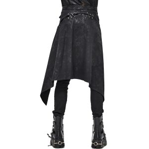 garantie de qualité DEVIL FASHION Mi-Jupe Kilt Pour Hommes ‘Catacomb’ Noire 27