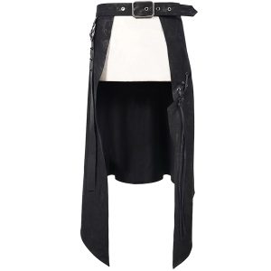 garantie de qualité DEVIL FASHION Mi-Jupe Kilt Pour Hommes ‘Catacomb’ Noire 35