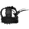DEVIL FASHION Mini Chapeau Couronne ‘Imperatrice’ Noir vente chaude 43