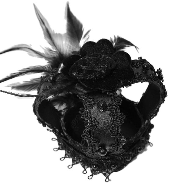 DEVIL FASHION Mini Chapeau Couronne ‘Imperatrice’ Noir vente chaude 14