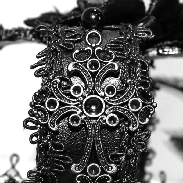 DEVIL FASHION Mini Chapeau Couronne ‘Imperatrice’ Noir vente chaude 17