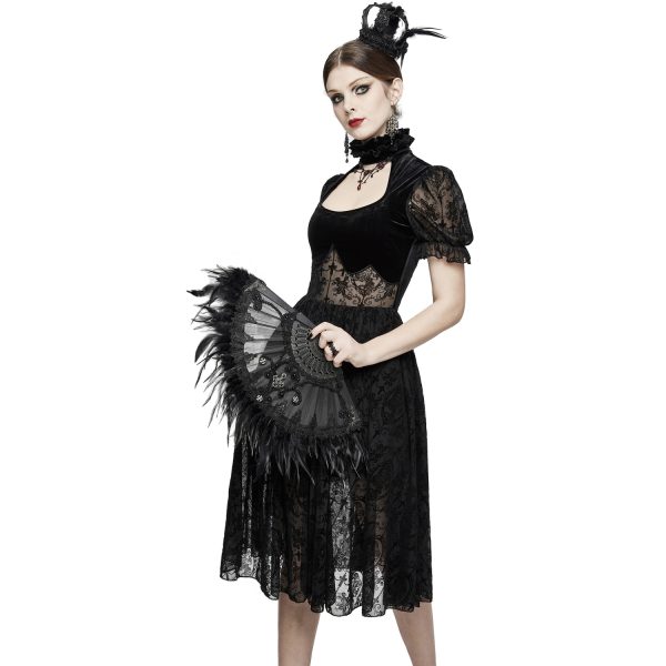 DEVIL FASHION Mini Chapeau Couronne ‘Imperatrice’ Noir vente chaude 7