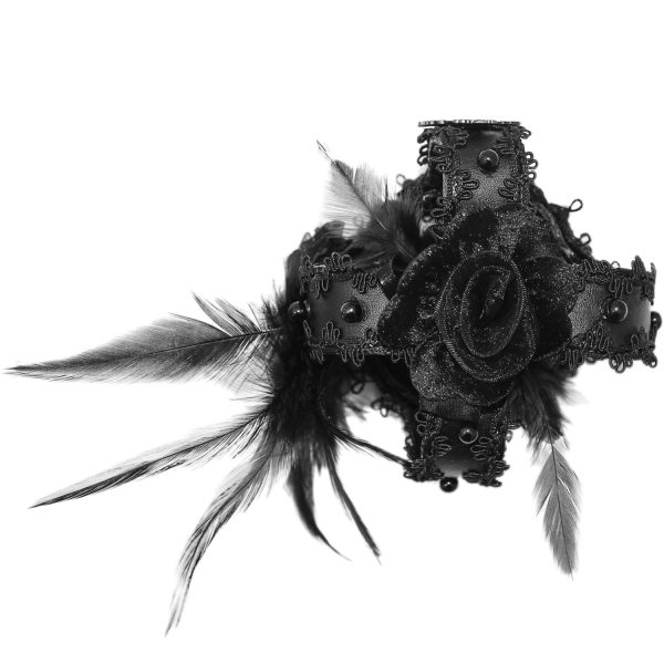DEVIL FASHION Mini Chapeau Couronne ‘Imperatrice’ Noir vente chaude 11