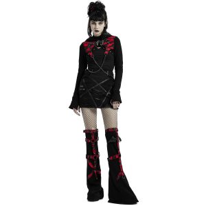 pas cher en ligne PUNK RAVE Mini-Jupe ‘Decadent’ Noire 24