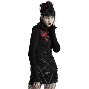 pas cher en ligne PUNK RAVE Mini-Jupe ‘Decadent’ Noire 44