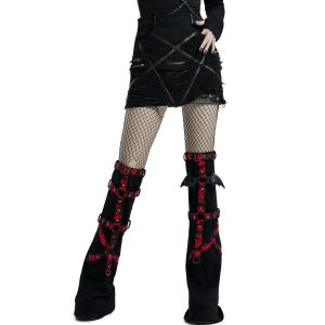 pas cher en ligne PUNK RAVE Mini-Jupe ‘Decadent’ Noire 46