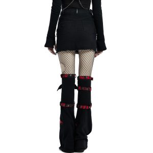 pas cher en ligne PUNK RAVE Mini-Jupe ‘Decadent’ Noire 48