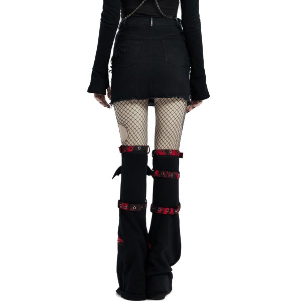 pas cher en ligne PUNK RAVE Mini-Jupe ‘Decadent’ Noire 15