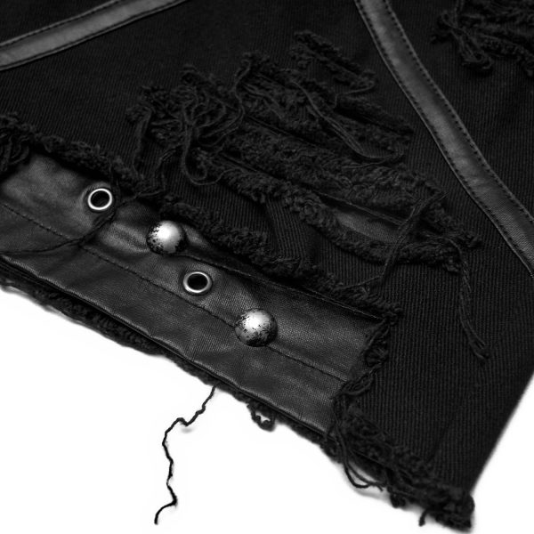 pas cher en ligne PUNK RAVE Mini-Jupe ‘Decadent’ Noire 20