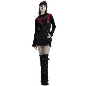pas cher en ligne PUNK RAVE Mini-Jupe ‘Decadent’ Noire 34