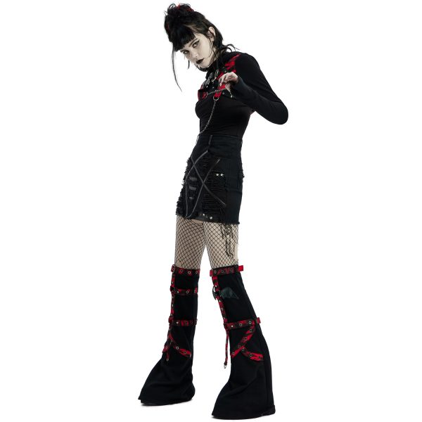 pas cher en ligne PUNK RAVE Mini-Jupe ‘Decadent’ Noire 9