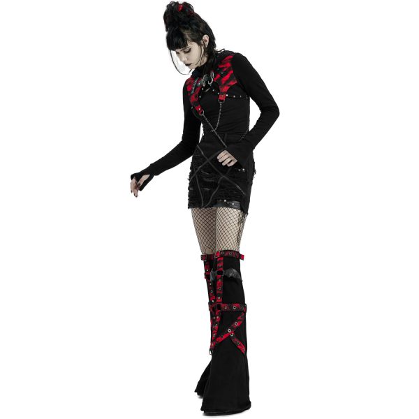 pas cher en ligne PUNK RAVE Mini-Jupe ‘Decadent’ Noire 10