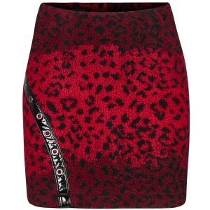 mode PUNK RAVE Mini-Jupe ‘Hot Girl’ En Léopard Rouge 47