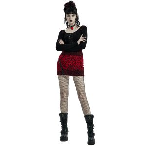 mode PUNK RAVE Mini-Jupe ‘Hot Girl’ En Léopard Rouge 29