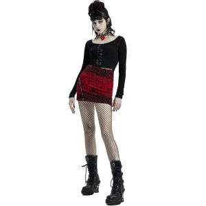 mode PUNK RAVE Mini-Jupe ‘Hot Girl’ En Léopard Rouge 35