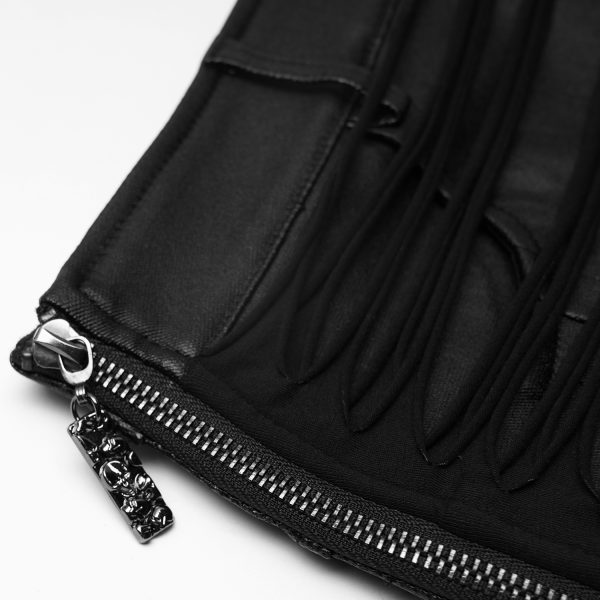 qualité supérieure PUNK RAVE Mini-Jupe ‘Laced Doll’ Noire 17