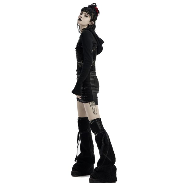 qualité supérieure PUNK RAVE Mini-Jupe ‘Laced Doll’ Noire 8