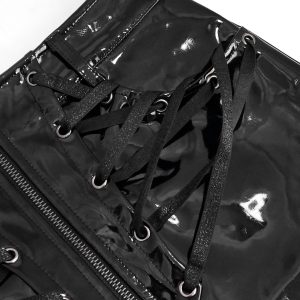 DEVIL FASHION Mini Jupe ‘Toxica’ En Simili Cuir Noir à prix d'occasion 57