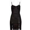 PUNK RAVE Mini Robe ‘Bat Sleep’ Noire Et Bordeaux vente luxe pas cher 13