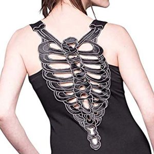 QUEEN OF DARKNESS Mini Robe ‘Black Ribcage’ Noire authentiques 10