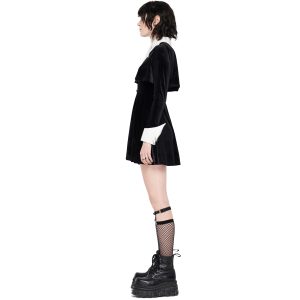 PUNK RAVE Mini Robe ‘Dark Bat’ Noire Et Blanche online boutique 42