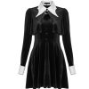 PUNK RAVE Mini Robe ‘Dark Bat’ Noire Et Blanche online boutique 58