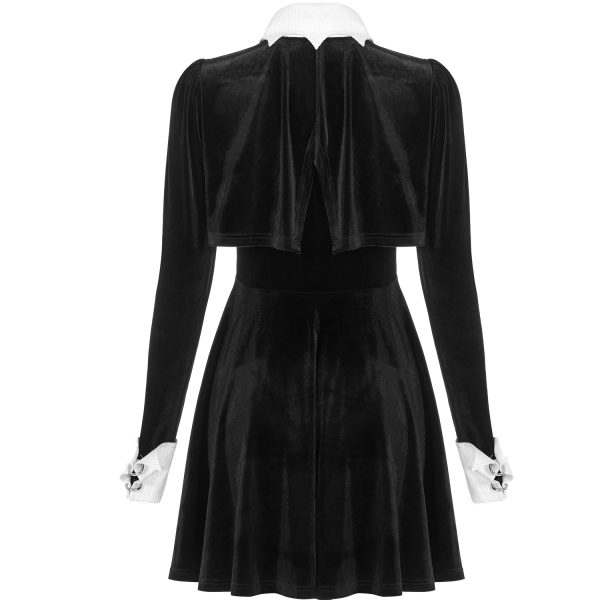 PUNK RAVE Mini Robe ‘Dark Bat’ Noire Et Blanche online boutique 17