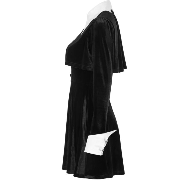 PUNK RAVE Mini Robe ‘Dark Bat’ Noire Et Blanche online boutique 18