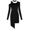 marque pas cher PUNK RAVE Mini Robe ‘Elsinore’ Noire 53